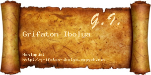 Grifaton Ibolya névjegykártya